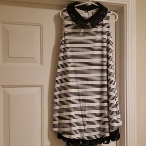 Girls Black and White Dress Size 8